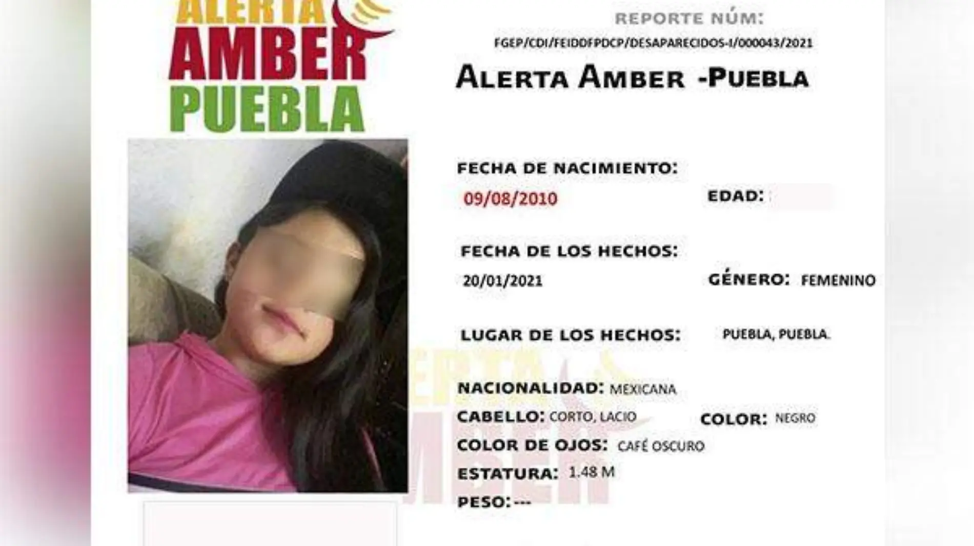 ALERTA AMBER